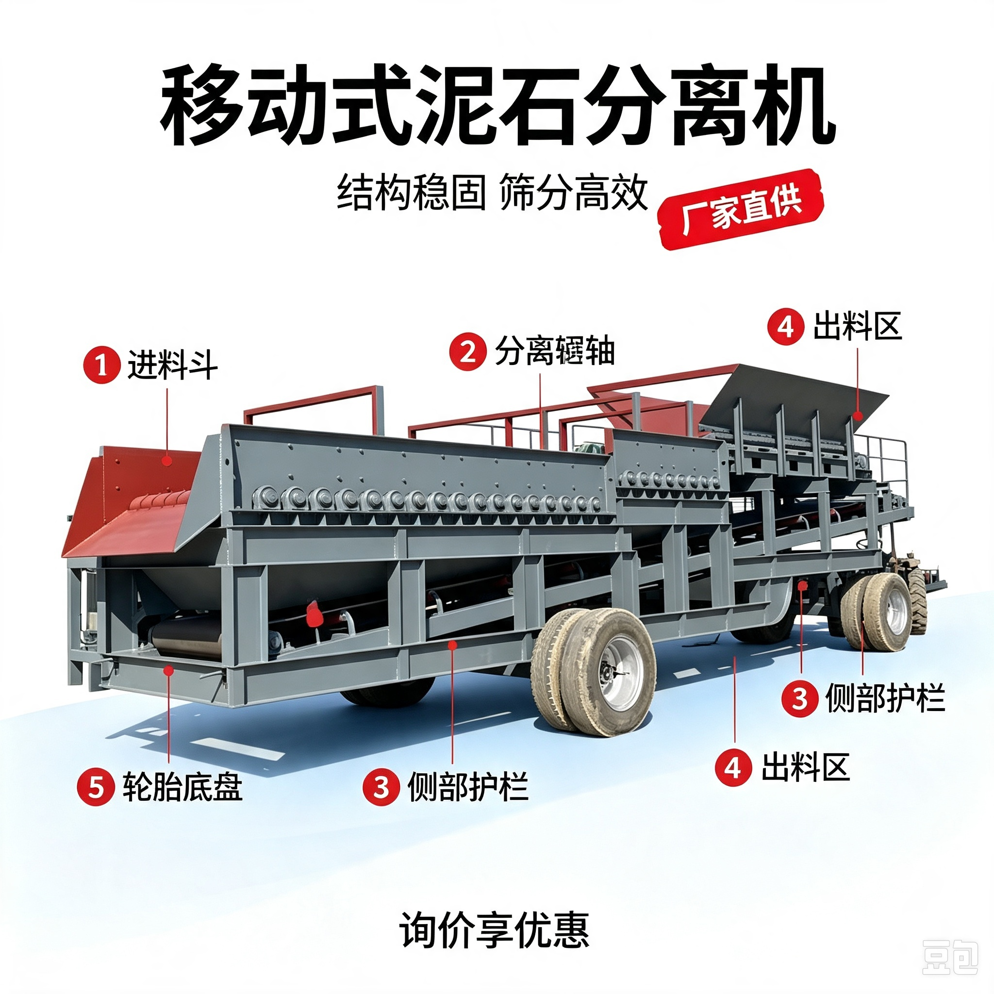 泥石分离机配套除尘降噪方案，改善生产现场作业环境条件
