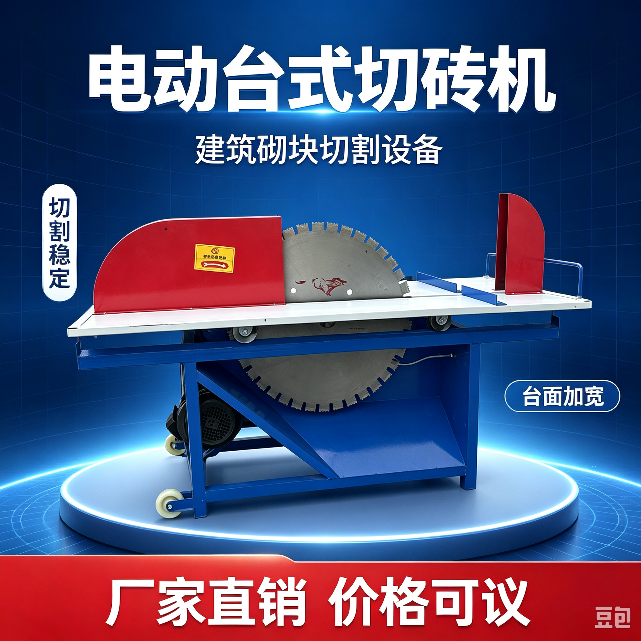 加气块切砖机限位挡板设计，重复切割保证砖块尺寸一致性